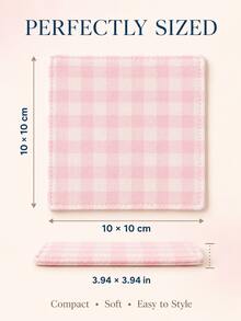 1pc Retro Striped & Plaid Pattern Heat Insulation Coasters, Coffee Cup Mats, Suitable For Dining Table, Home, Kitchen Decor - Multicolor - View 3
