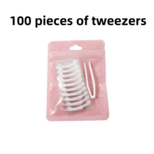 100pcs Nose Shaping Patches + Tweezers Kit, Transparent Nose Wing Patches, Invisible Nose Patches With Tweezers, Suitable For Nose Contour Shaping, Tweezers Color Random, Nose Nose Nose, Nose Tape - Multicolor - View 12