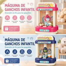 Mini Claw Machine For Kids | Coin-Operated Electronic Candy Machine | With Music And Light | Fun Parent-Child Game Machine | Gift - Pink - View 3