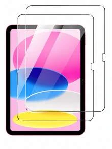 螢幕保護貼，相容於 iPad 5/6/7/8/9 代 10.2/10.5 吋、Air 1/2/3/4/5 代 10.9 吋、Mini 1/2/3/4/5/6 代、Pro 11 吋、9.7 吋（2015-2024-2025 型號，A16/10 代），鋼化玻璃，透明，相容於 iPad 系列，生日/送給家人和朋友的禮物，相容於 iPad 螢幕保護貼，相容於 iPad 配件，防水、防震、防刮 - 2個 - 查看 14