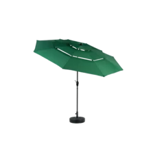 Aluminium 10ft 3 Tier Auto-Tilt (Khaki) (No Base) - 深綠色 + 鋼製 + 花園與戶外 - 查看 2