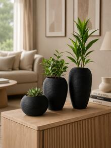 北歐現代極簡創意陶瓷花瓶裝飾工藝品，居家客廳電視櫃裝飾花藝插花 - 1PC - 查看 3
