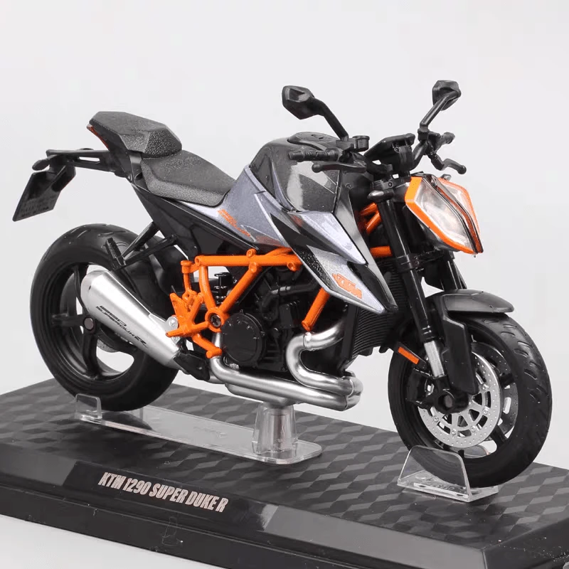 C C A Model Sepeda Motor Simulasi Paduan Logam 1:12 1290, Dapat Berdiri Tegak, Stang Dapat Diputar, Suspensi Roda Belakang, Mainan Anak Laki-laki dan Perempuan untuk Kemampuan Praktik dan Pengembangan Kognitif, Hadiah Halloween, Natal, Ulang Tahun - MultiWarna - View 1