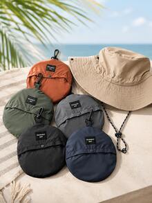 Foldable Bucket Hat, Wide Brim Sun Protection Hat, Portable Outdoor Bucket Hat, Suitable For Travel, Hiking, Beach - Multicolor - View 4