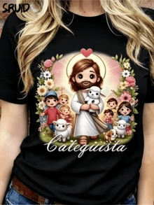 Women T-Shirts - Black - View 1