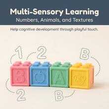 Children's DIY Soft Building Blocks Toy Set, Large Size Stacking Blocks, Parent-Child Interactive Play, Hand-Eye Coordination Training, Gift For Boys And Girls - Multicolor - View 8
