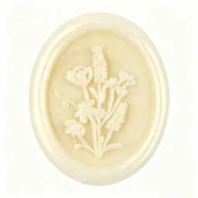 20PCS/Pack Floral Pattern Wax Seal Stickers, For Wedding Invitations, Party Invitations Decoration, Gift Wrapping, Scrapbooking Decoration - Shiny Gold - Flower - Iridescent Gold - View 3