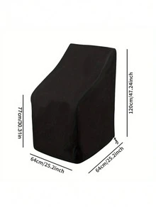 Heavy Duty Stackable Outdoor Chair Cover, Patio Furniture Cover, 600D Oxford Fabric, Suitable For Metal/Plastic/Trapezoid Chairs, Outdoor Table And Chair Set Cover, Garden Heavy Duty Furniture Protection Cover - A - View 5