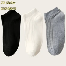 30/20/10/1 Pair Women's Short Socks: Candy Color, Lace Bow - Multicolor - View 4