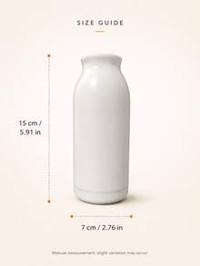 1pc White Vase, Minimalist Decorative Vase, Suitable For Tulips, Roses, Reed Grass, Dried Flowers And Green Plants, Elegant Home Decor, Suitable For Tabletop, Bookshelf, Mantel, Entryway, Bedroom, Perfect As Housewarming Gift - Selected Items - View 12
