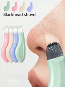 1/2/4pcs Manual Blackhead Removal Tool Set, Pore Cleaning Tool, Deep Pore Scraper, Blackhead Extractor, Acne Extractor, Whitehead Remover, Facial Cleansing Tool, Beauty Care Tool, Non-Electric Skincare Brush, Lightweight Comfortable Grip - A - View 10
