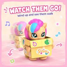MINISO My Little Pony Blind Box Toy, Wind-Up Walking Collectible Figure, Random 1 Design, For Desk Shelf Room Decor, Birthday Christmas Gift - Random Style - 1 Blind Box - View 5