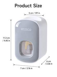 Fully Automatic Premium Toothpaste Dispenser, Bathroom Home Use, Wall-Mounted No-Drill Toothpaste Holder - Multiple Styles and Colors - View 12