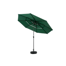 Aluminium 10ft 3 Tier Auto-Tilt (Khaki) (No Base) - 深綠色 + 鋼製 + 花園與戶外 - 查看 4