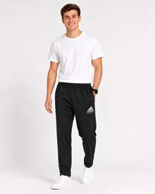 Adidas MARTIAL ARTS Straight-Leg Elastic Waist Sports Pants Black Classic Men's - Black - View 7