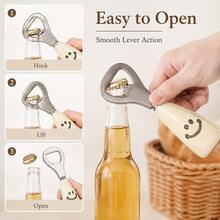 14-Piece Stainless Steel Bottle Opener Set, Non-Slip And Rustproof Bottle Opener And Beer Bottle Opener, Portable Beer Opener And Bottle Opener, Suitable For Kitchen, Bar, Camping, And Parties - Multicolor - View 3