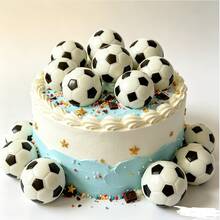12pcs Mini Sports Balls (Soccer, Basketball, American Football, Baseball) Squeezable Foam Material - Multicolor - View 1