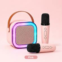 AXNEN Mini Portable Karaoke Machine, Bluetooth 5.3 Wireless Speaker With 2 Wireless Microphones, Colorful RGB Lights, Voice Effects And Vocal Removal, Supports TF Card/AUX/USB Playback, 5W Speaker For Home Karaoke, Parties And Gifts - View 12