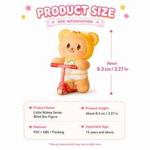 MINISO Butter Bear-Little Wish Series Blind Box, Cute Bear Collectible Figure, Random 1 Design, For Desk Shelf Room Decor, Birthday Christmas Gift - Random Style - 1 Blind Box - View 7