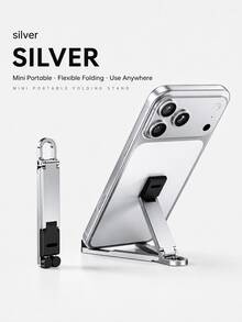 New Foldable Pocket Phone Stand, Portable Carabiner Phone Holder, Multi-Color Desktop And Hanging Stand, Hands-Free Phone Mount, Multifunctional Keychain Phone Holder, Suitable For Daily Carry, Home, Office And Travel Essentials - Multicolor - View 17