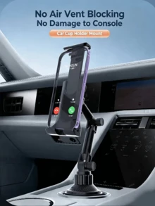 Multifunctional Tablet And Phone Car Cup Holder Mount - Adjustable, Installable On Car Dashboard And Air Vent, Expandable Base, Easy Installation, Stable And Anti-Shake, Super Shock-Resistant, Essential Practical Accessory For Your Car, Perfect Gift For Road Trips - A - View 8