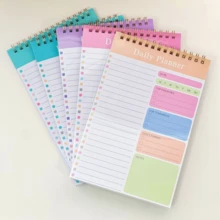 Set Of 5 Daily Planner Spiral Notebooks - A5 Format With Transparent Cover, Double Coil Binding, 30 Sheets For To Do Lists, Key Priorities, Scheduling, And Notes For Work, Exercise, And Study Planning - 1 Set - View 9