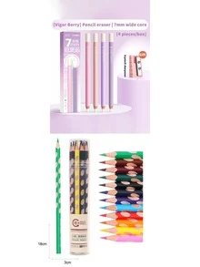 4pcs Macaron Color Large Pencil Erasers - Free Pencil Sharpener Included, Dust-Free Precision Erasers For Students, High-Light Erasers For Art Sketching - Extra Wide Core Pencil Eraser - View 19