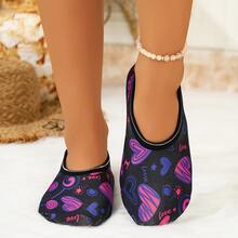 Women's All-Season Home Slippers, Fashion Pattern, High Elasticity, Comfortable Floor Shoes, Dance Shoes, Yoga Shoes - Multicolor - View 2