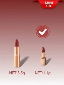 Charlotte Tilbury CT Modern Matte Lip Gloss 1.1g Matte Lip Glaze Lipstick Small Gold Tube[Mini Size] - Hickey 1.1g - View 4