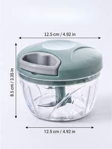 手動絞肉機/大蒜切碎器 (900ml/500ml) - 旋轉式大蒜切碎器，適用於蔬菜、薑、水果、堅果和香料；專業洋蔥/胡蘿蔔切片/切碎工具；高效廚房助手，無需用電，居家烹飪必備用品 - 多款多色 - 查看 12