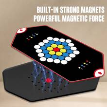 Magnetic Curve Ball Battle Board Game, Two Players Competitive Tabletop Battle Game, Parent-Child Interactive Puzzle Game, Educational Logic Training Toy, Fun Family Party Game Gift For Boys Girls - Multicolor - View 2