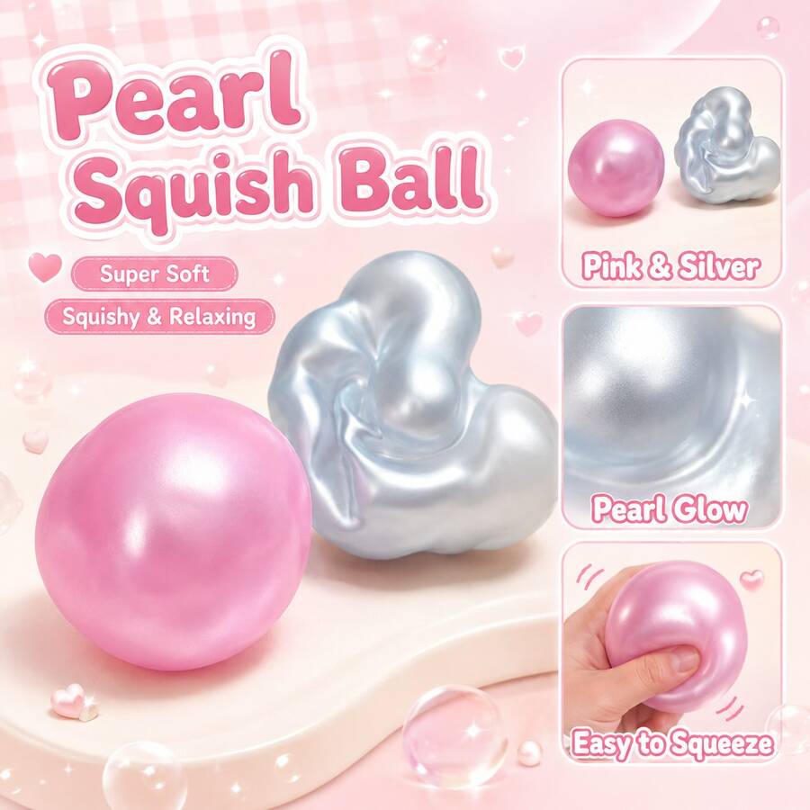 1pc-Pearlescent Ball-Handmade Ball-Malleable-Stress Relief Toy-Halloween-Christmas-Gift