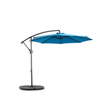 Best Choice Products 10ft Offset Hanging Market Patio/Easy Tilt Adjustment, Polyester Shade, 8 Ribs Backyard, Poolside   -  ( Dark Green )(No Base) - 深藍色 + 鋼鐵 + 花園與戶外 - 查看 4