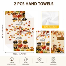 2/4/6 buah, Handuk Dapur Motif Anak Anjing Musim Gugur, Handuk Teh Mikrofiber Ultra Halus Lembut dan Sangat Menyerap, Kain Lap Piring, Handuk Pembersih, Handuk Tangan, Cocok untuk Memasak, Memanggang, Membersihkan, dan Dekorasi Dapur, Aksesoris Dapur, Kebutuhan Sehari-hari - MultiWarna - View 6