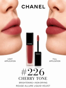 Chanel Allure Velvet Lip Gloss, ukuran penuh 6ml, ukuran sampel 2.5ml, tekstur ringan dan halus, tidak membuat bibir kering, tidak mempertegas garis-garis bibir, mencerahkan warna kulit, cocok untuk semua warna kulit. - Lip Gloss #226 - View 10