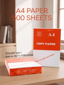 500 Sheets A4 70gsm Multi-Purpose Copy Paper, Wood Pulp Material, Double-Sided Printing, Jam-Free, Suitable For Office, School, Business Contracts And Drawing - A4 - View 8