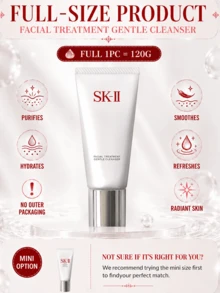 SK-II 潔面乳，正裝 120g/試用裝 20g，玫瑰香氛油，深層滋養，清爽保濕肌膚，溫和日常清潔 - SK2潔面乳 - 查看 5