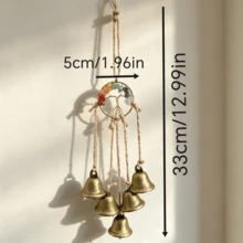 1pc Crystal Tree Of Life, Vintage Bell Wind Chime, Door Handle Room Garden Home Decor Hanging Ornament, Car Pendant, Holiday Decoration - one-size - View 2