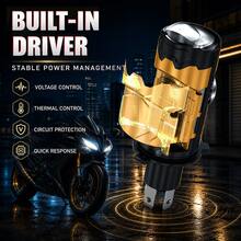 HYNBYZJ 1pc/2pcs H4 Bi LED Projector Lens 200W Car Headlight Bulbs Hi/Low Beam 80000LM Auto Turbo Lamps Motorcycle Plug&Play For LHD RHD 6000K - A - View 4