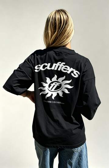 Scuffers Retro Style Graphic T Shirt, Vintage Inspired Printed Tee For Men Women, Casual Streetwear Fashion Clothing With Modern European Look