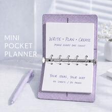 1pc M5 Refillable Notebook Cover - PU Leather Texture Portable Strap, Blank Refillable Pages, Reusable Notebook Suitable For Travel, Ideal For Diary Lovers Daily Creative Recording School Supplies - Blank Notebook - View 5