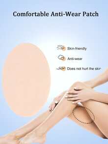 10pcs Unisex Ultra-Thin Disposable Anti-Chafing Thigh Patches, Invisible Design Inner Thigh Protection Patches, Travel Essential Anti-Pressure Leg Patches - One Size - View 5