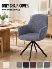 1pc Solid Color Nordic Style Armchair Cover, Home Decor Dining Chair Slipcover, All Season, Washable & Removable, Suitable For Kitchen, Wedding, Hotel - Multicolor - View 10