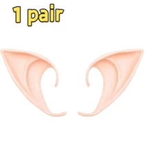 1/2 Pairs Cosplay Elf Fairy Ears, Soft Pointed Ears, Anime Party Costume Accessories, Suitable For Halloween Christmas Party - Multicolor - View 10