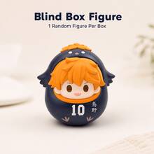 MINISO Haikyuu!! Karasuno Roly-Poly Blind Box Figure, Mainan Meja Goyang Lucu, 1 Gaya Acak, Hadiah Liburan - Beraneka warna - View 4