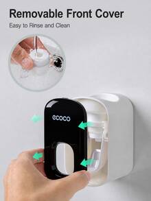 Fully Automatic Premium Toothpaste Dispenser, Bathroom Home Use, Wall-Mounted No-Drill Toothpaste Holder - Multiple Styles and Colors - View 5