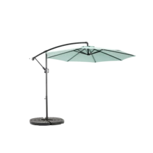 Best Choice Products 10ft Offset Hanging Market Patio/Easy Tilt Adjustment, Polyester Shade, 8 Ribs Backyard, Poolside   -  ( Dark Green )(No Base) - 淺綠色 + 鋼製 + 花園與戶外 - 查看 9