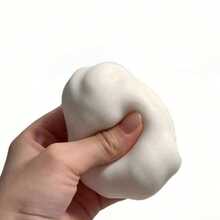 Cream White Bean Shaped Fidget Toy, Soft Texture Desk Decor Collectible Toy, Birthday Gift, Party Preferred, Gift-Giving First Choice For Stress Relief Hobby Enthusiasts - Multicolor - View 2