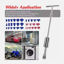 Tapsin 34PCS PDR Tool Car Body Paintless Auto Dent Removal Repair Puller Lifter Gun Tab With T Slide Hammer,Universal Portable Car Tools For Most Cars SUVs UK - A - View 6
