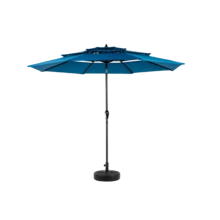Aluminium 10ft 3 Tier Auto-Tilt (Khaki) (No Base) - 深藍色 + 鋼鐵 + 花園與戶外 - 查看 6
